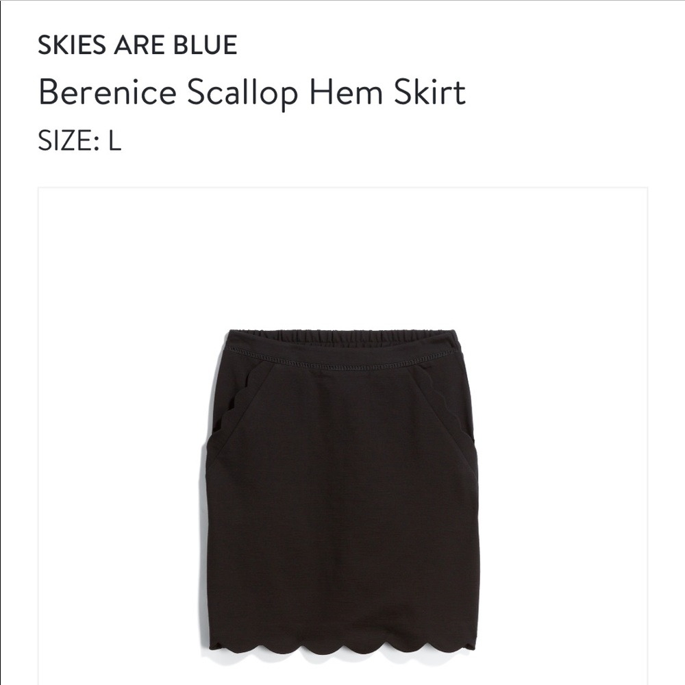 Skies Are Blue scallop hem skirt, Stitch Fix